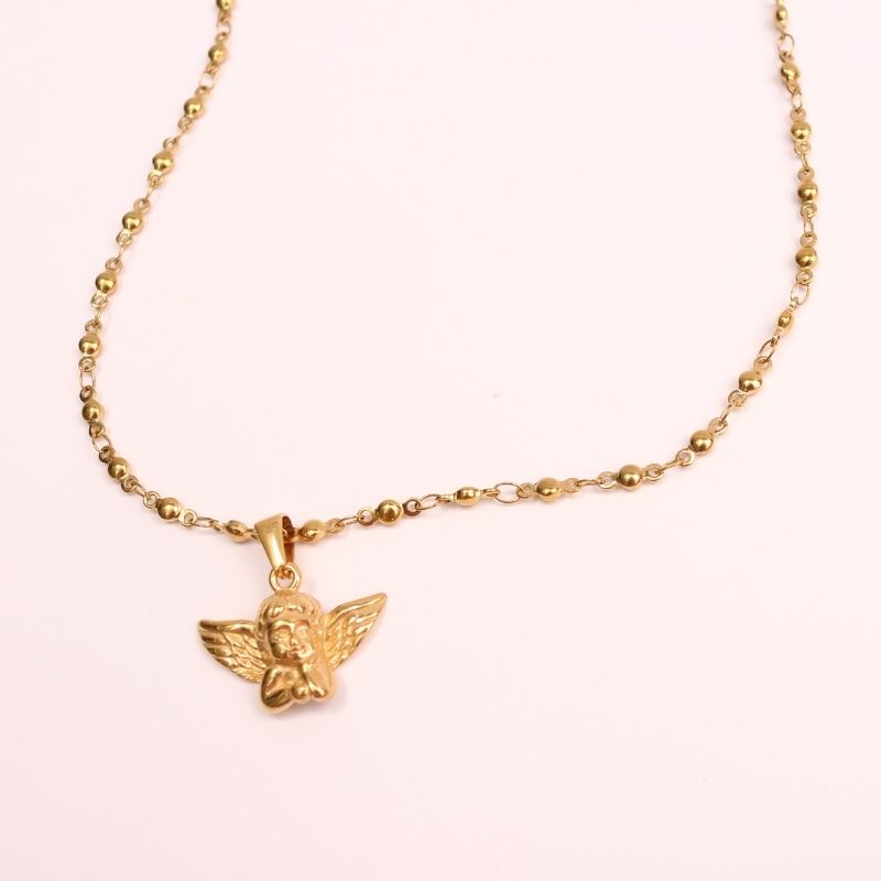 The Motel Angel Charm Necklace