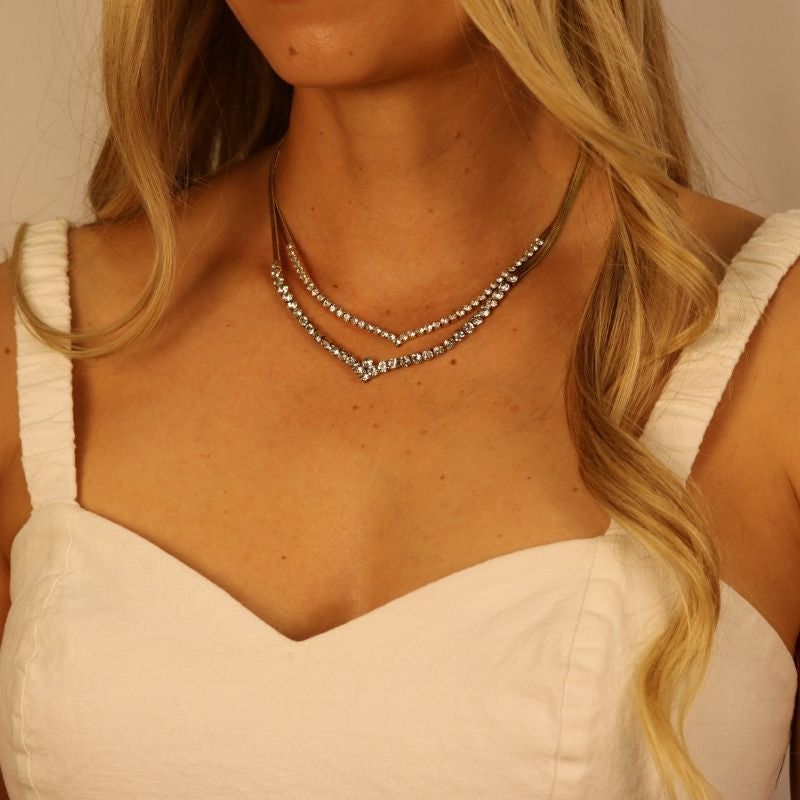 Rhinestone Revival Necklace