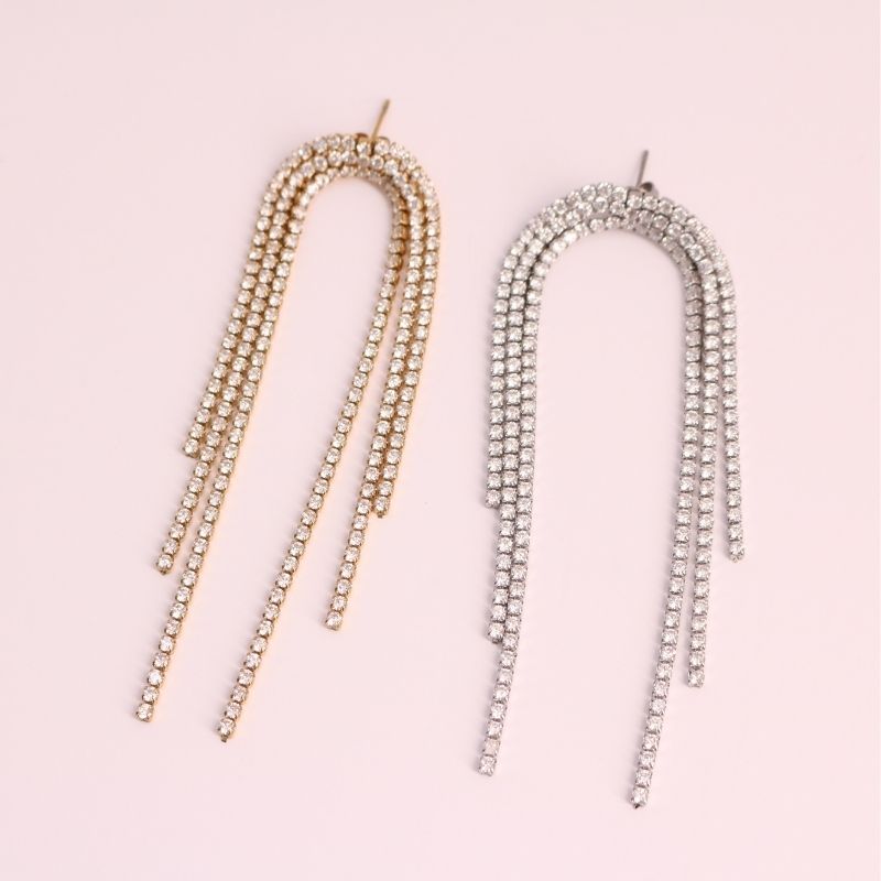 Disco Inferno Fringe Earrings