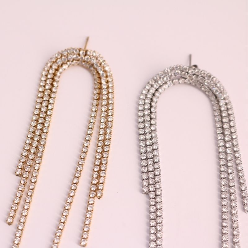 Disco Inferno Fringe Earrings