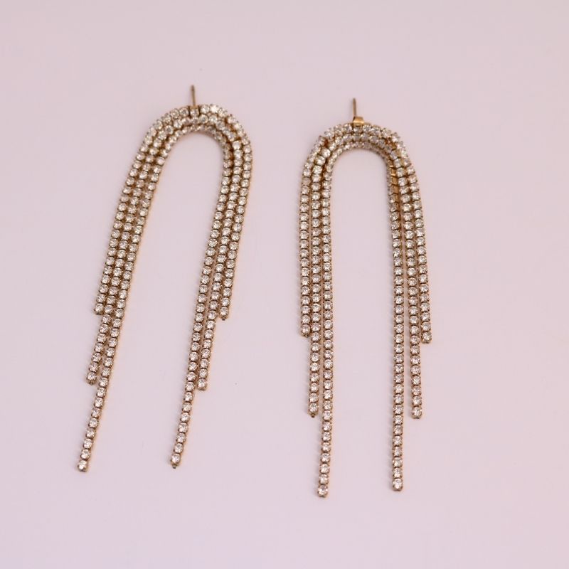 Disco Inferno Fringe Earrings