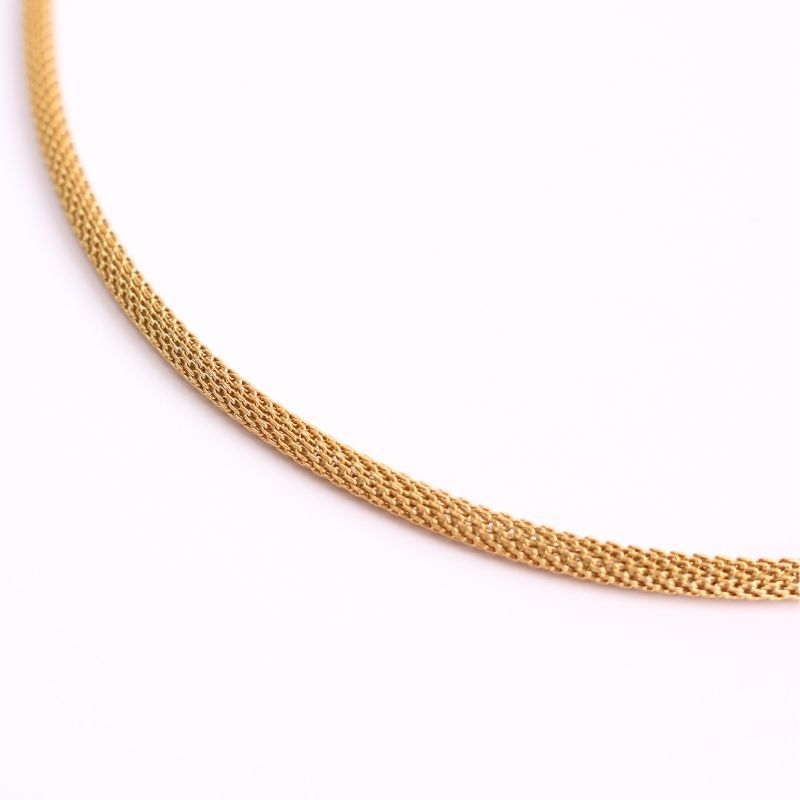 Sidewinder Mesh Chain Necklace
