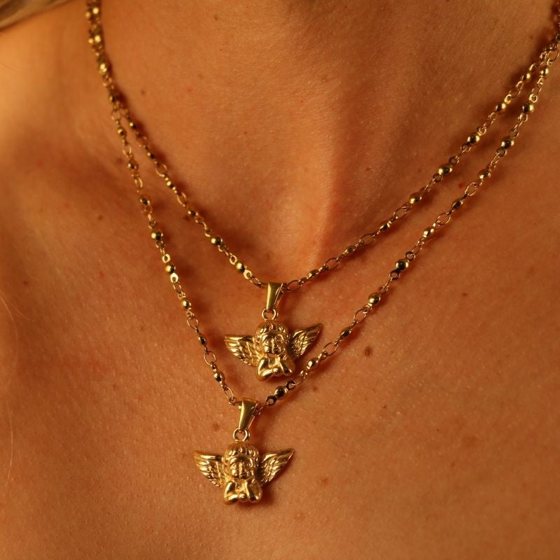 The Motel Angel Charm Necklace