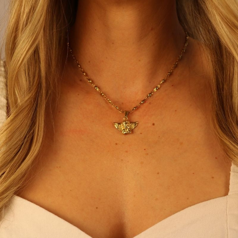 The Motel Angel Charm Necklace