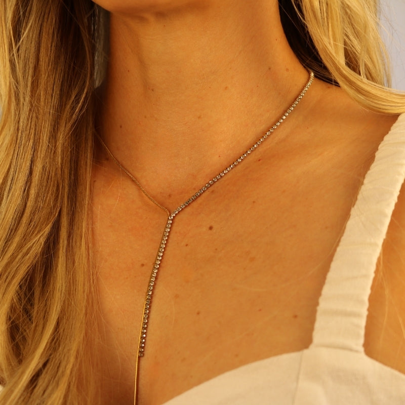 Vegas Whisper Lariat Necklace