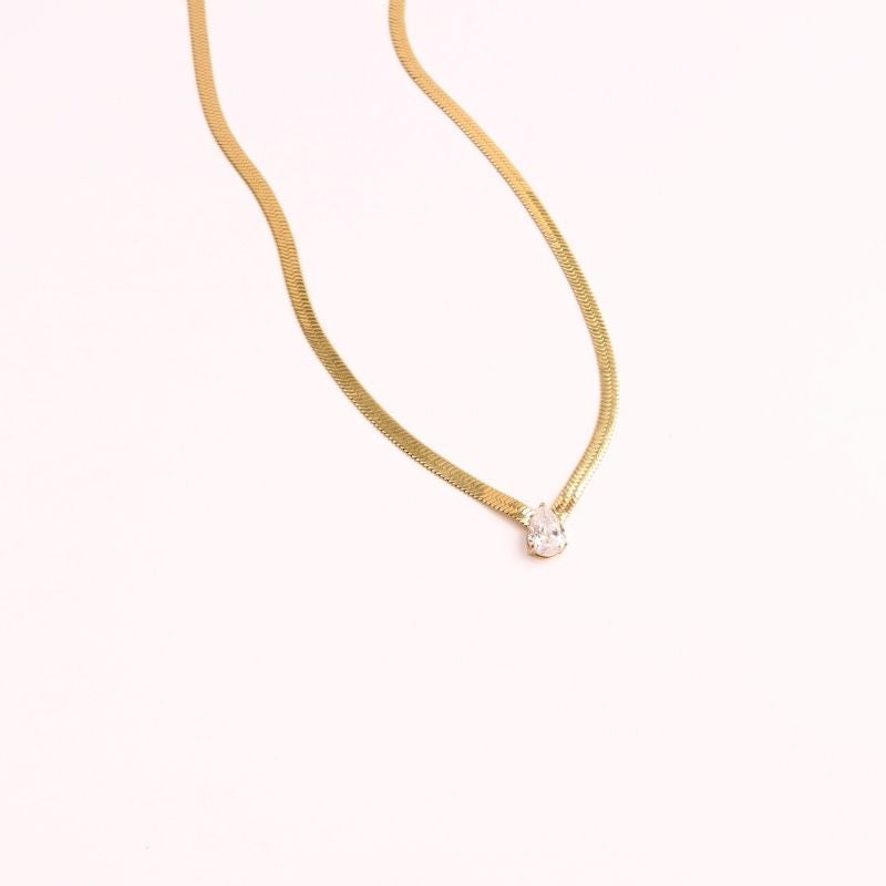 Disco Teardrop Necklace