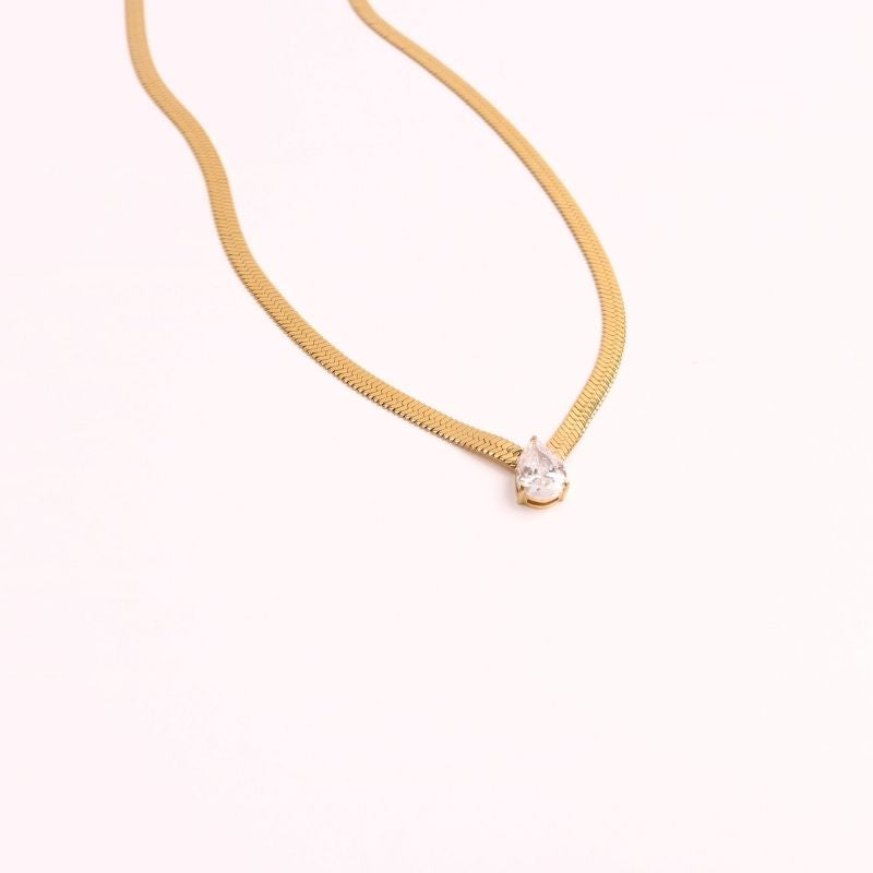 Disco Teardrop Necklace