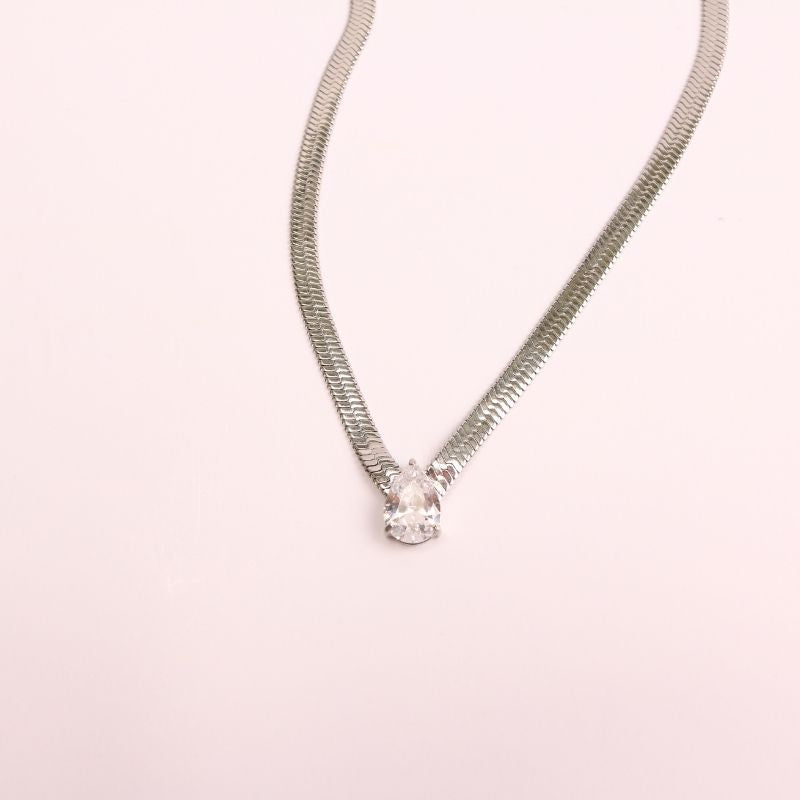 Disco Teardrop Necklace