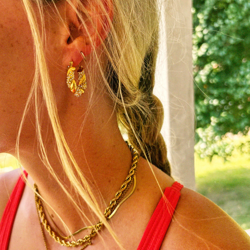 Mirage Twist Hoop Earrings