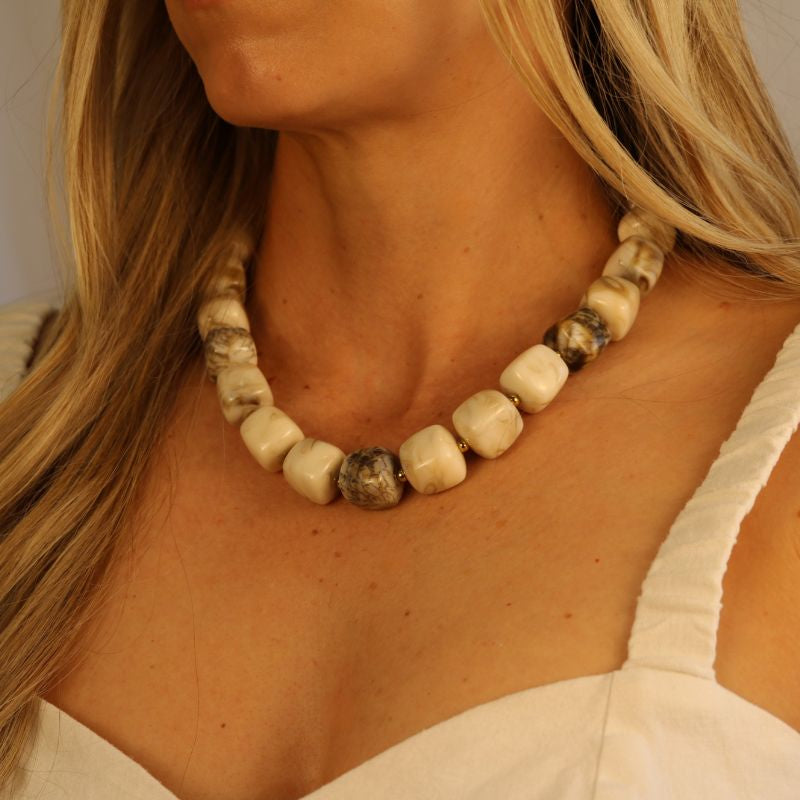Sunwashed Stone Necklace