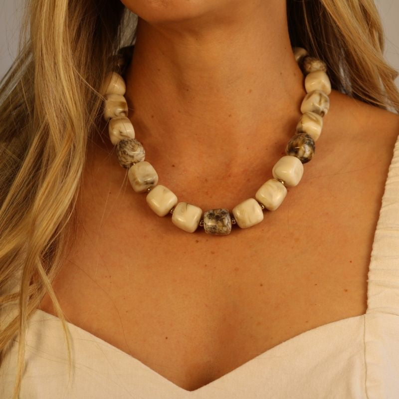 Sunwashed Stone Necklace