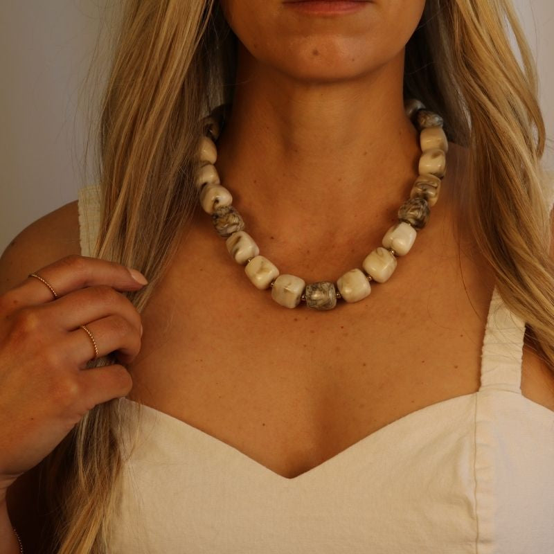 Sunwashed Stone Necklace