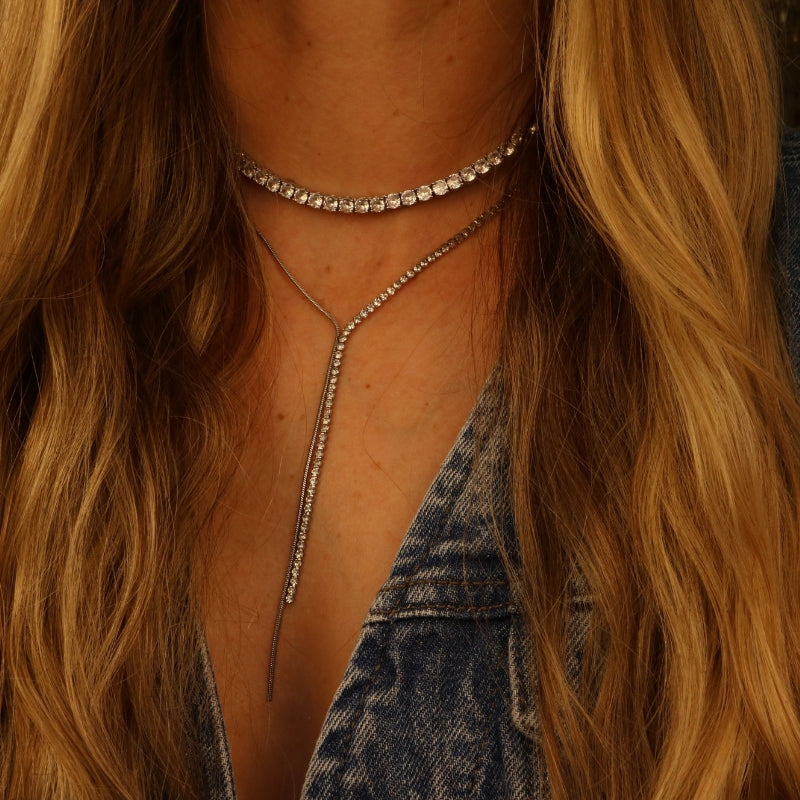 Vegas Whisper Lariat Necklace