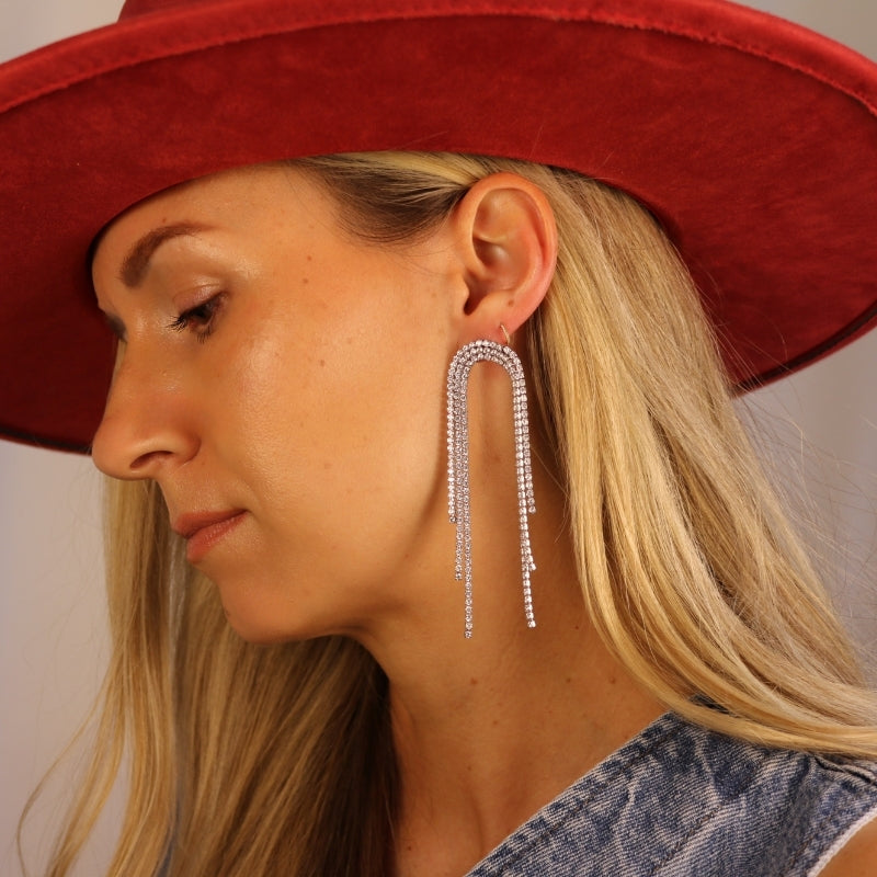 Disco Inferno Fringe Earrings