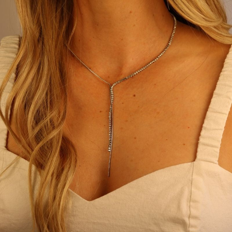 Vegas Whisper Lariat Necklace