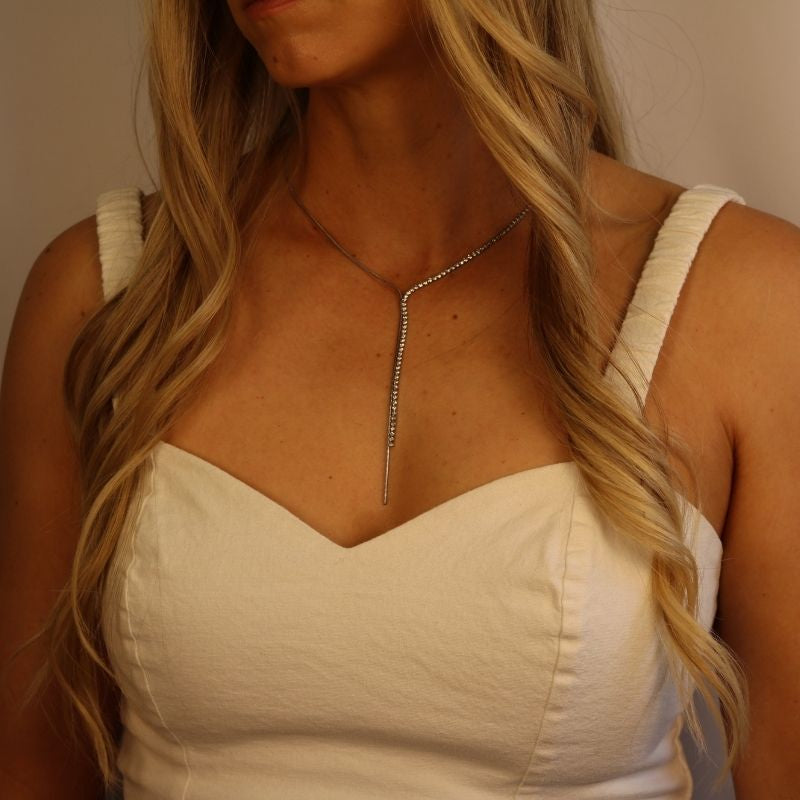 Vegas Whisper Lariat Necklace