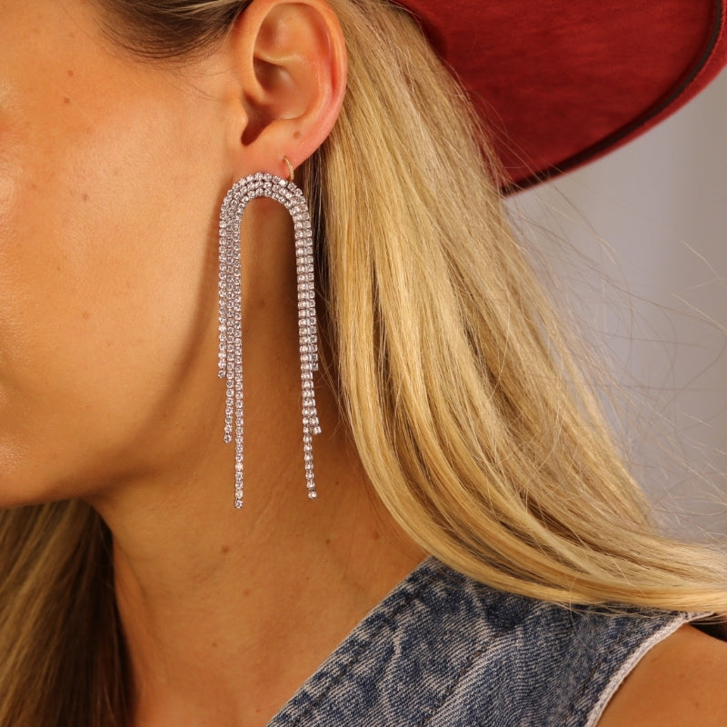 Disco Inferno Fringe Earrings