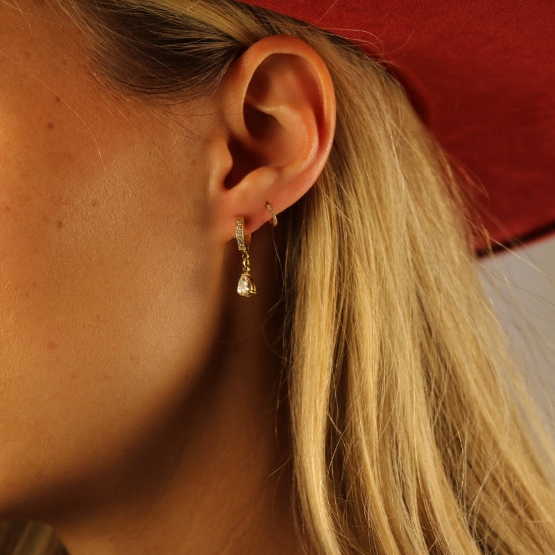 Cowgirl Teardrop Huggie Earrings