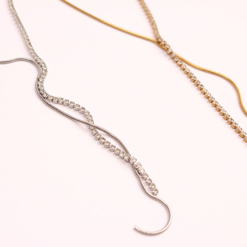 Vegas Whisper Lariat Necklace