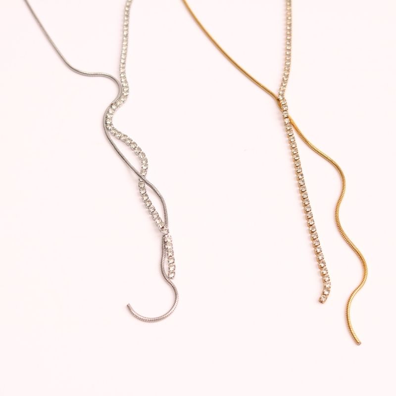 Vegas Whisper Lariat Necklace