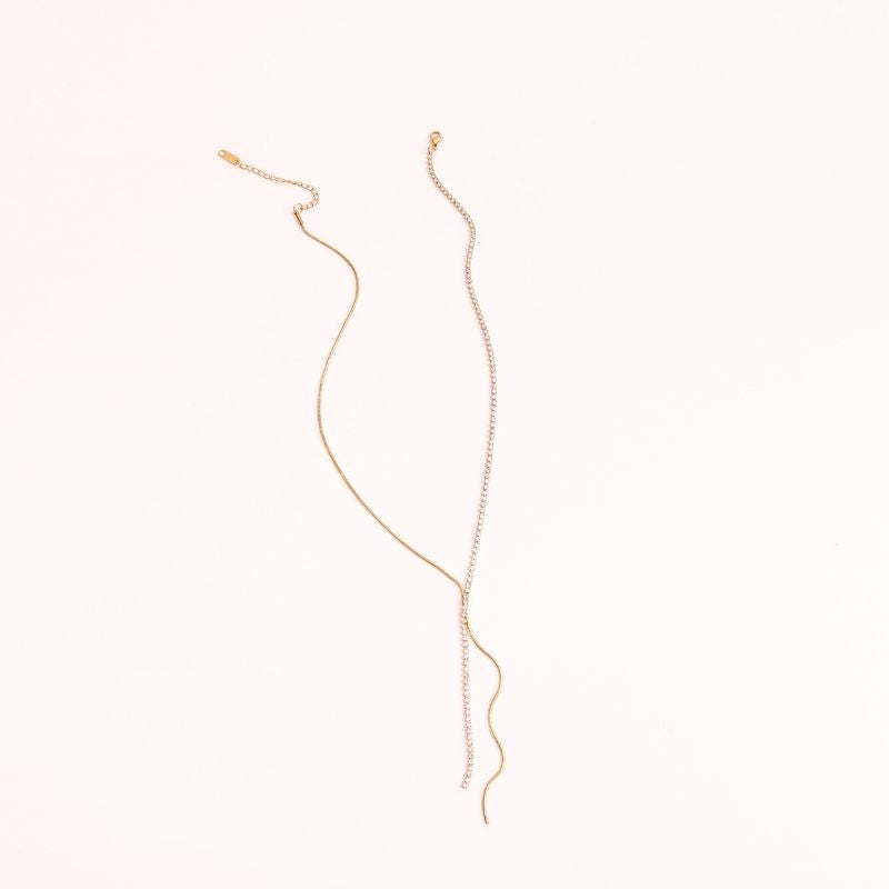 Vegas Whisper Lariat Necklace