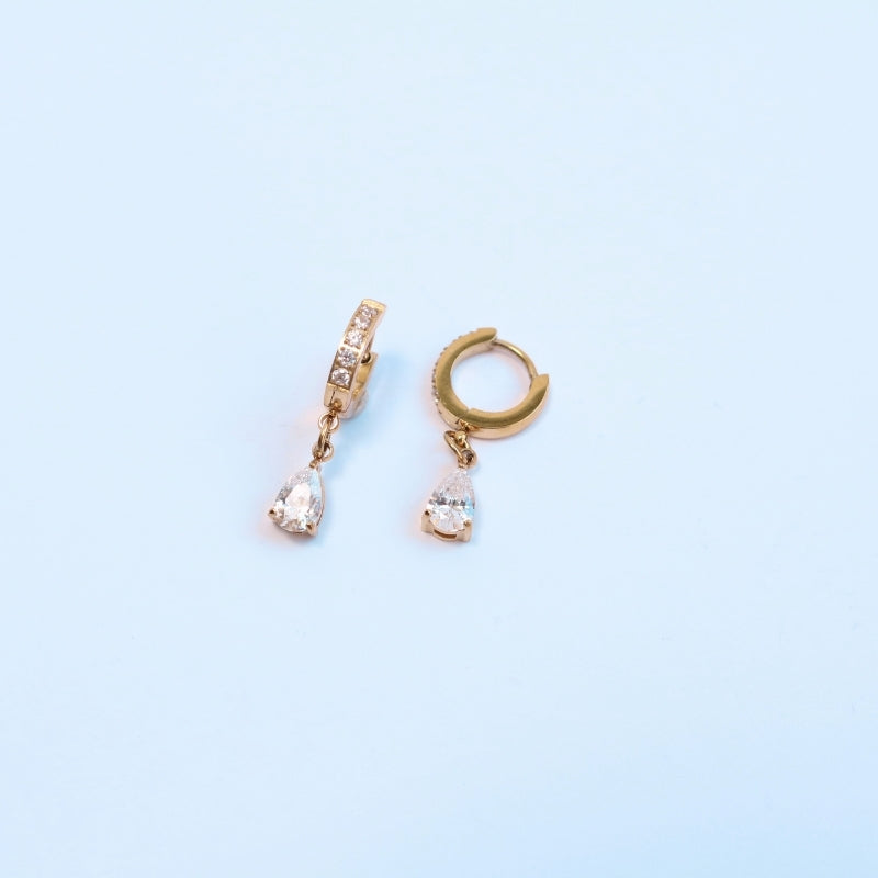 Cowgirl Teardrop Huggie Earrings